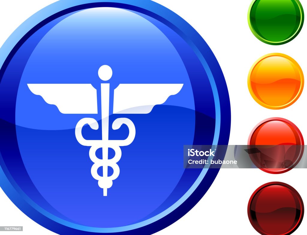 Kaduceusz medyczne Internetu grafiki wektorowe na licencji royalty free - Grafika wektorowa royalty-free (Czarny kolor)