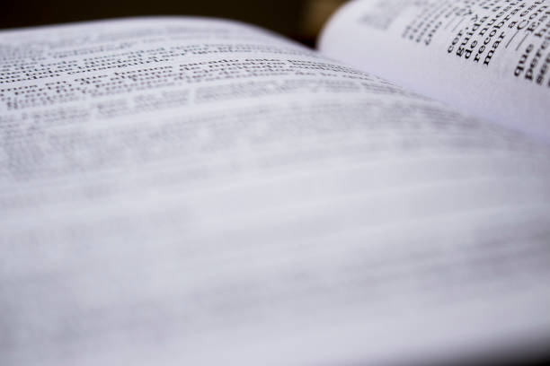 istock Open book showing defocused and ilegible text 1167802125
