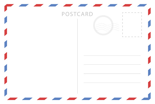 Postal Rellenada Ilustración de Postal En Blanco Formulario Para Llenar y más Vectores ...