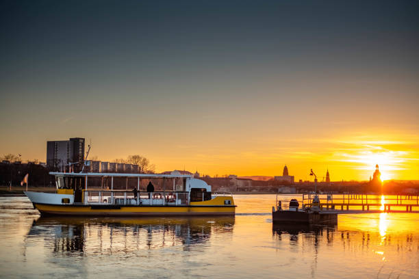 istock Ferry on the Elbe River in dresden 1167805355