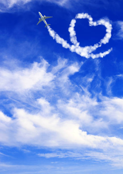 istock Aircraft draw a heart in the sky 1167810927