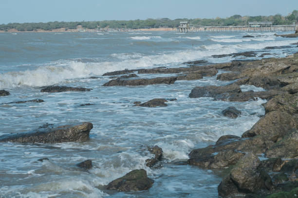 istock the small waves on the beach 1167816387