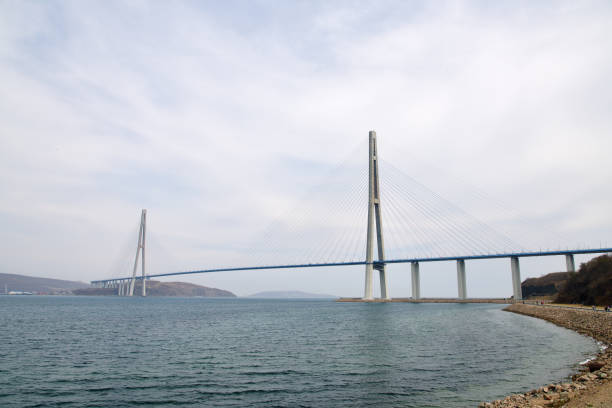 istock Vladivostok, Russia. Russian Bridge 1167817701