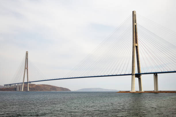 istock Vladivostok, Russia. Russian Bridge 1167817709
