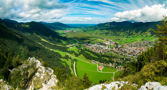 What a beautiful view of Oberammergau and Unterammergau