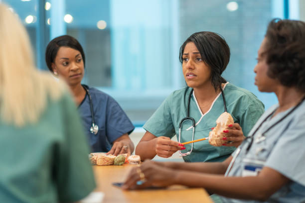 istock Surgical medical team in meeting 1167824441