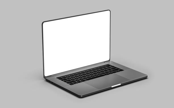 istock Laptop template isolated on white. Mockup. 1167827583