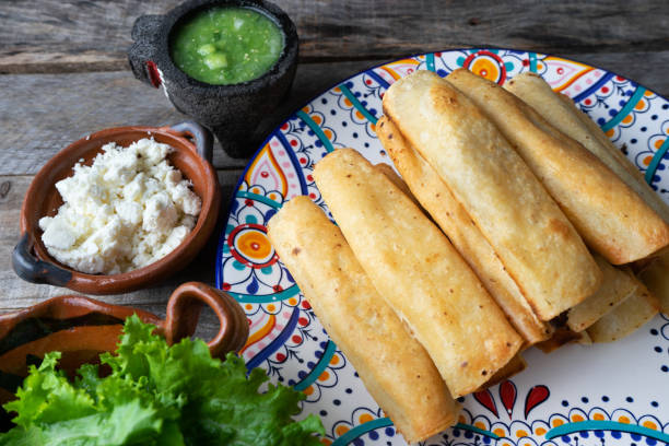 istock Mexican fried tacos also called 