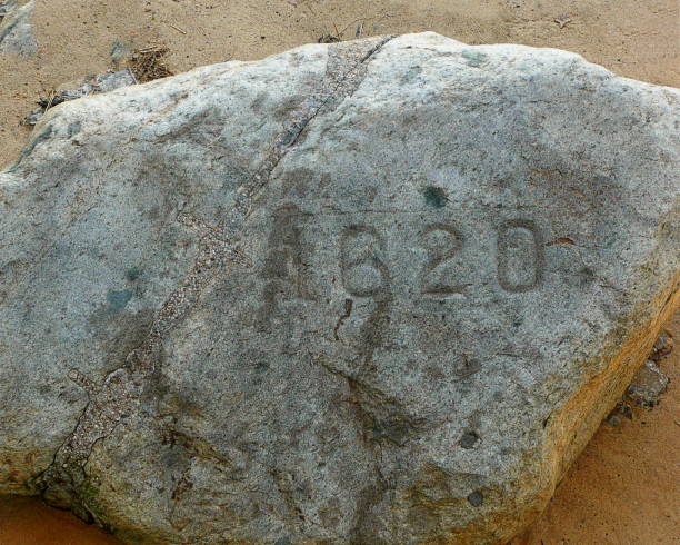 skała plymouth - plymouth rock zdjęcia i obrazy z banku zdjęć