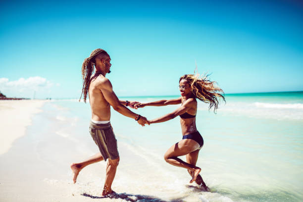 istock Couple In Love Dancing At The Beach 1167833705
