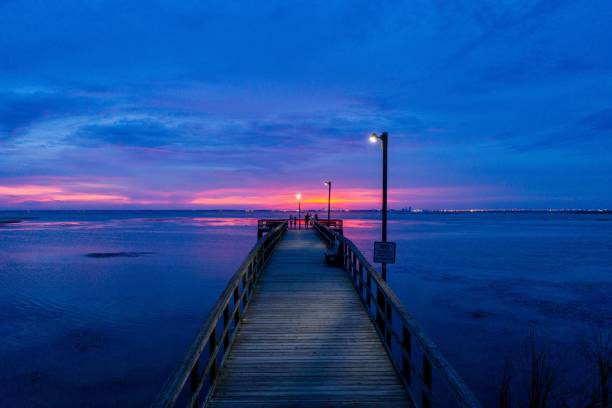 istock Evening sky on Mobile Bay on the Alabama Gulf Coast 1167837050