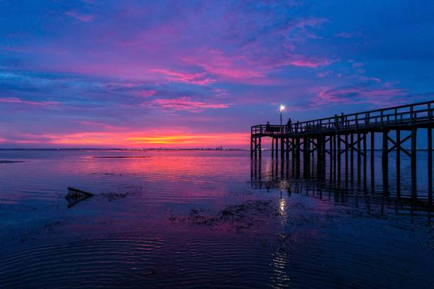 istock Evening sky on Mobile Bay on the Alabama Gulf Coast 1167837053