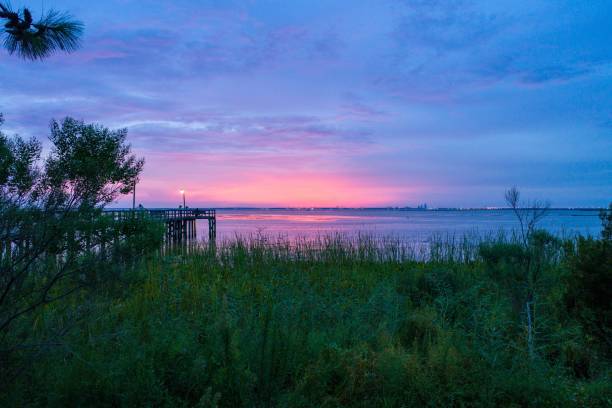 istock Evening sky on Mobile Bay on the Alabama Gulf Coast 1167837112