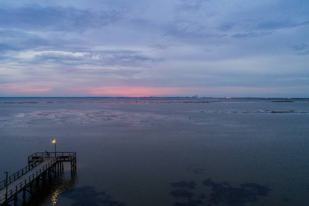 istock Evening sky on Mobile Bay on the Alabama Gulf Coast 1167837203