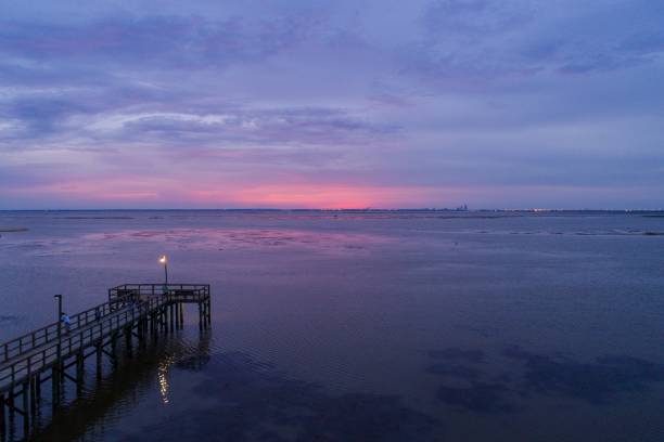 istock Evening sky on Mobile Bay on the Alabama Gulf Coast 1167837274