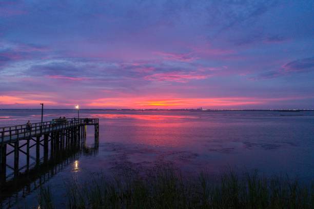 istock Evening sky on Mobile Bay on the Alabama Gulf Coast 1167837334