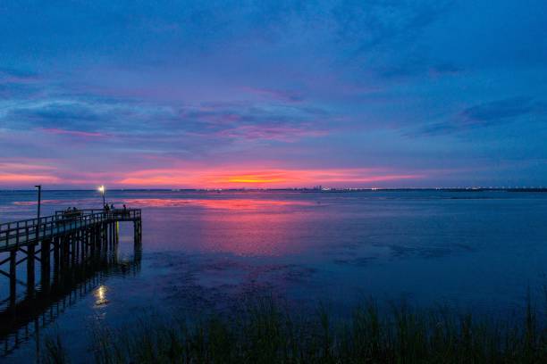istock Evening sky on Mobile Bay on the Alabama Gulf Coast 1167837394