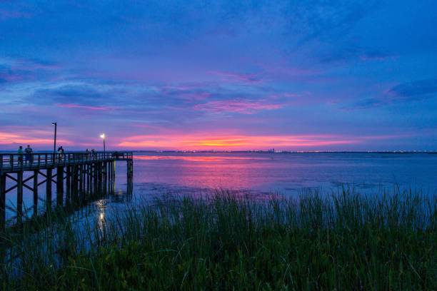 istock Evening sky on Mobile Bay on the Alabama Gulf Coast 1167837460