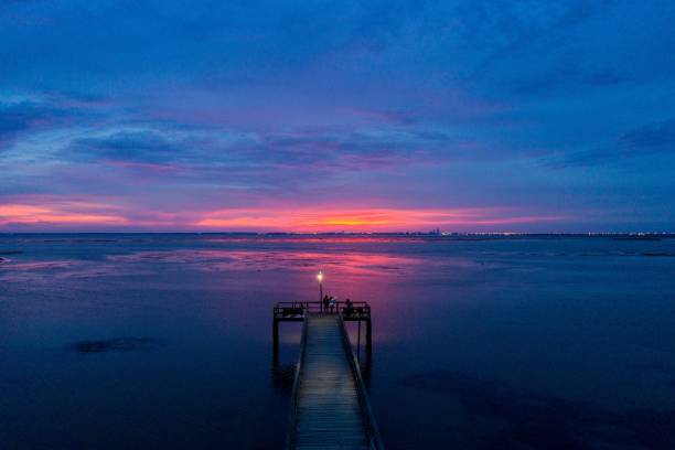 istock Evening sky on Mobile Bay on the Alabama Gulf Coast 1167837462