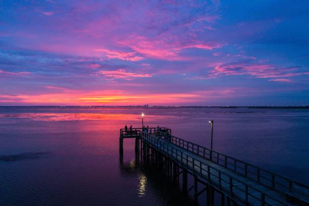 istock Evening sky on Mobile Bay on the Alabama Gulf Coast 1167837515