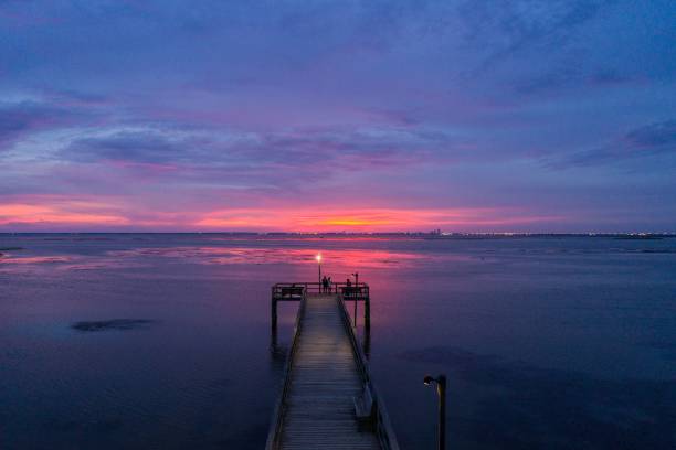 istock Evening sky on Mobile Bay on the Alabama Gulf Coast 1167837523