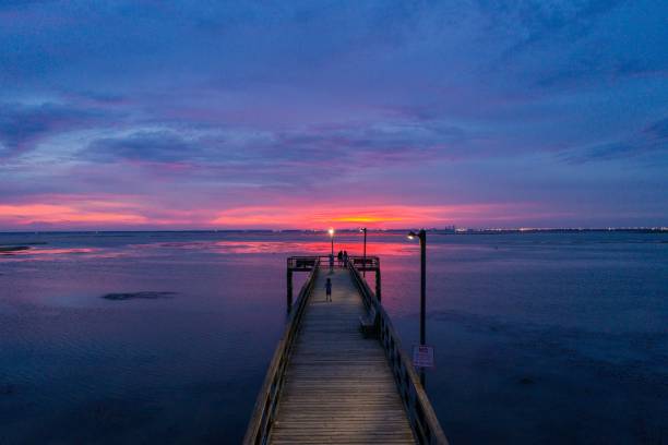 istock Evening sky on Mobile Bay on the Alabama Gulf Coast 1167837542
