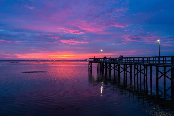 istock Evening sky on Mobile Bay on the Alabama Gulf Coast 1167838201