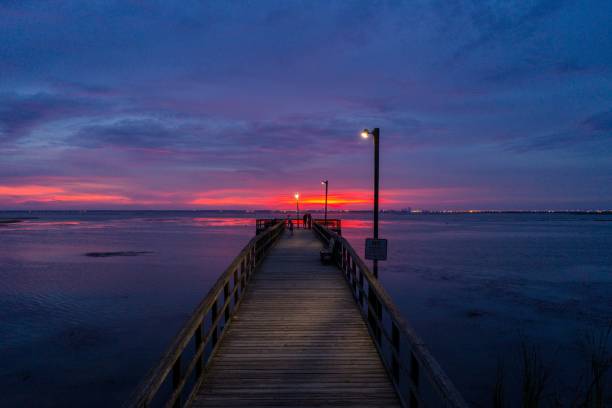 istock Evening sky on Mobile Bay on the Alabama Gulf Coast 1167838229