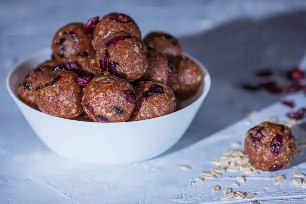 Photo of Healthy energy oatmeal balls or bites