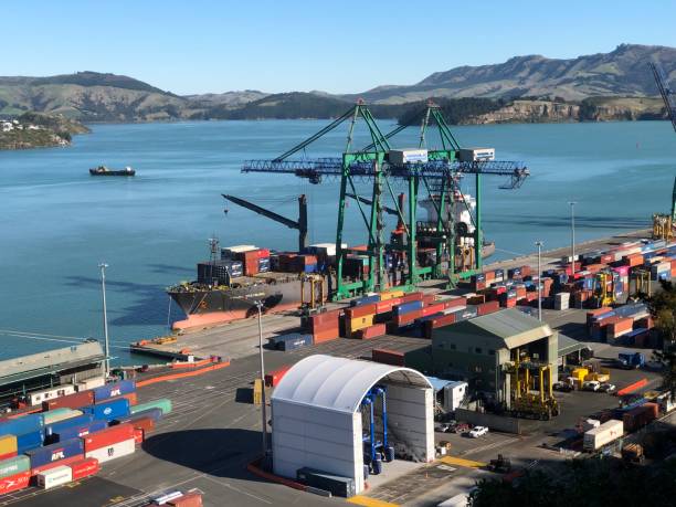 istock Cargo Ship In Lyttelton, New Zealand 1167845686