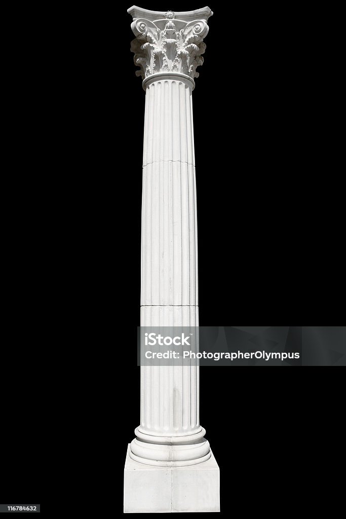 ブラックにホワイトのギリシャの欄 - 柱のロイヤリティフリーストックフォト