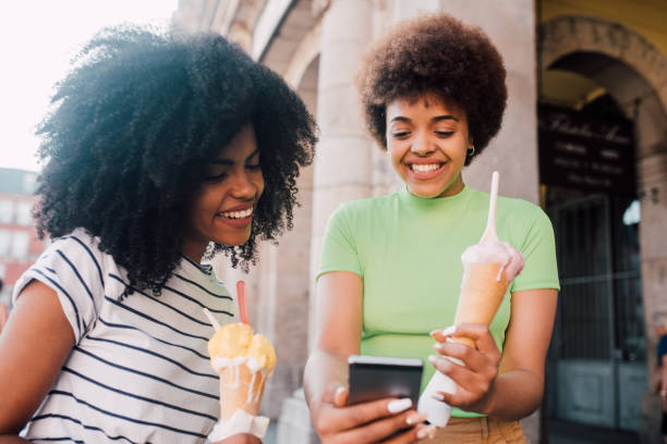 istock Having fun with ice cream and social media 1167849122