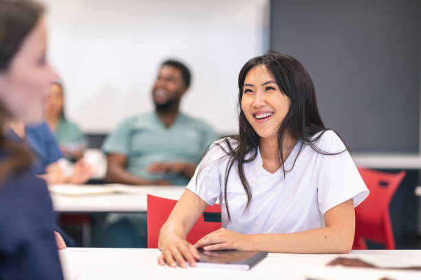 istock Asian woman attending medical training course 1167849184