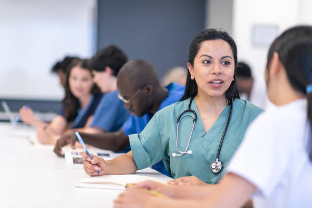istock Multi-ethnic group of students in medical training class 1167849786