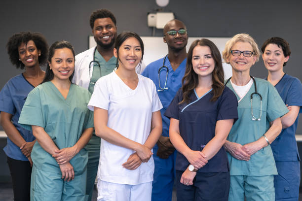 istock Portrait of multi-ethnic medical team 1167849903