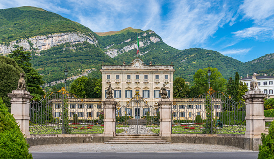 Villa Sola Cabiati in Tremezzo, on Lake Como. Lombardy, Italy.