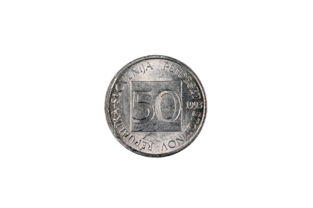 istock Slovenian Fifty Stotin Coin Isolated On White 1167850184