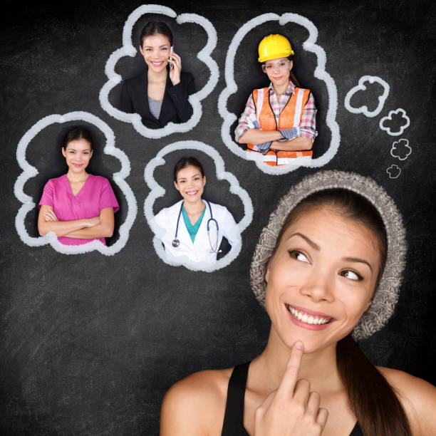 istock Career choice options - student thinking of future 1167856028