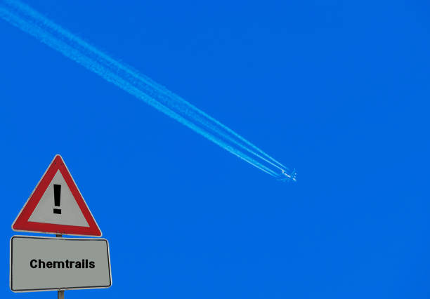 istock Sign Chemtrails Aeroplane in the Sky 1167861431