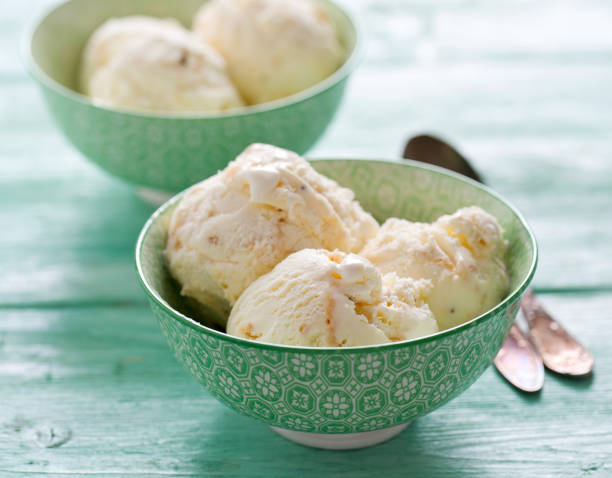 istock caramel ice cream on turquoise wooden background 1167861443