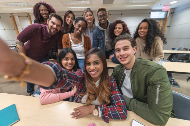 istock Multi-Ethnic Group of University Students Selfie 1167863778