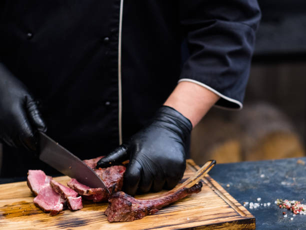 istock steakhouse kitchen cowboy steak chef beef meat 1167863966