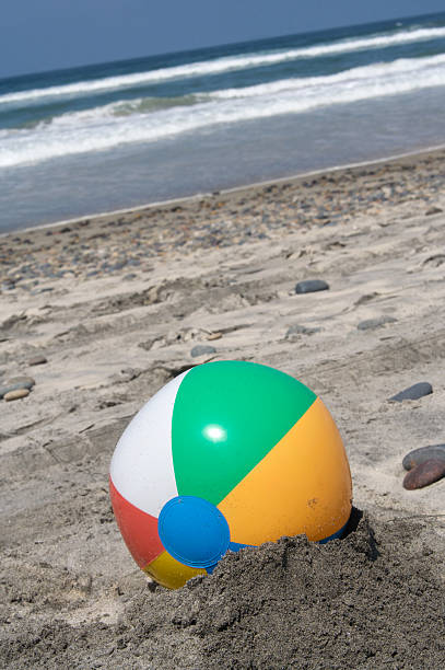 istock Beach Ball in the Sand 116786533