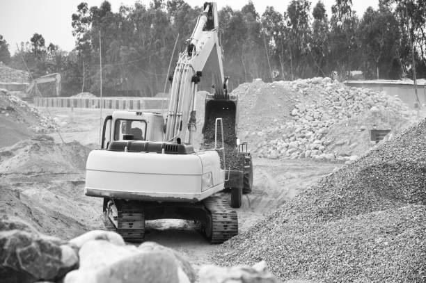istock Isolated construction vehicles unique photo 1167866015