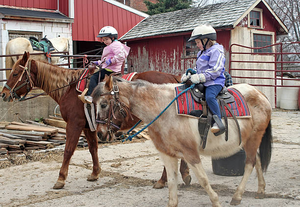 istock Girls on  their First Horseback Ride 116786610