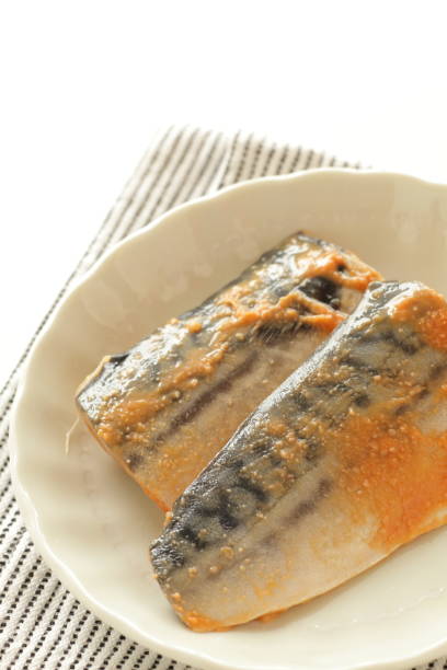 istock Japanese cooking miso and mackerel 1167868124