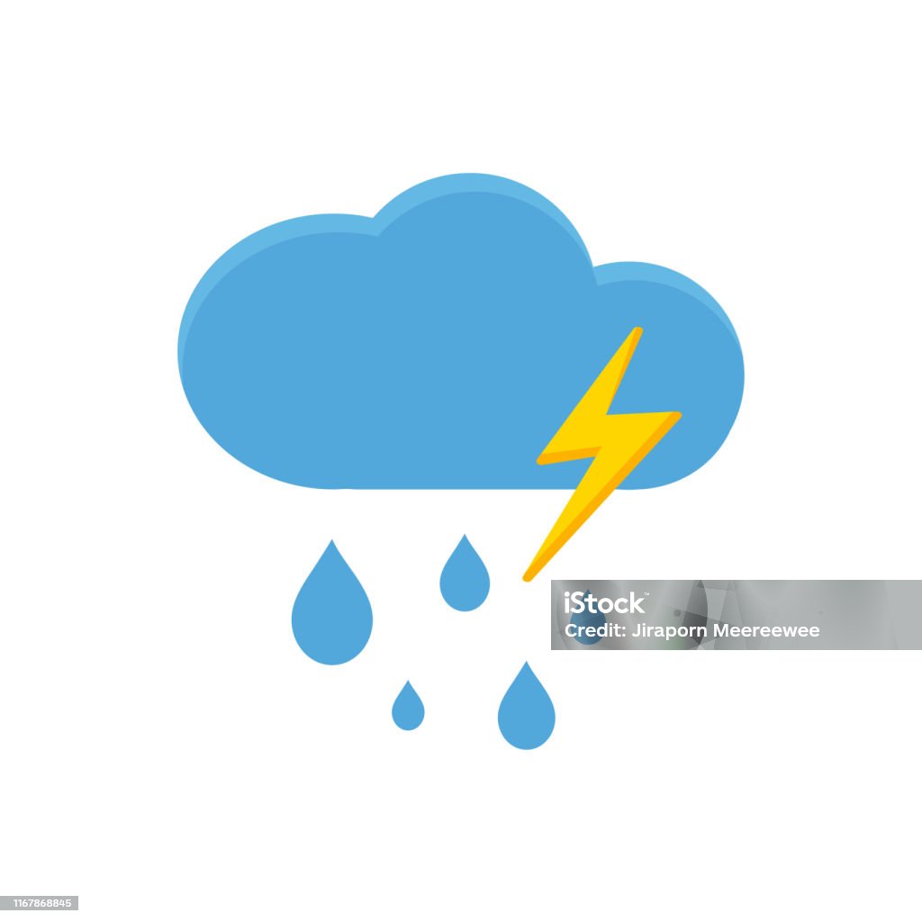 Ilustración de Iconos Lluviosos Cielo Lleno De Nubes De Dibujos Animados Y Relámpagos y más Vectores Libres de Derechos de Agua - iStock Ilustración de Iconos Lluviosos Cielo Lleno De Nubes De Dibujos Animados Y Relámpagos y más Vectores Libres de Derechos de Agua - iStock