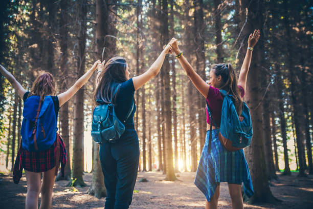 istock Happy Young women in nature 1167871130
