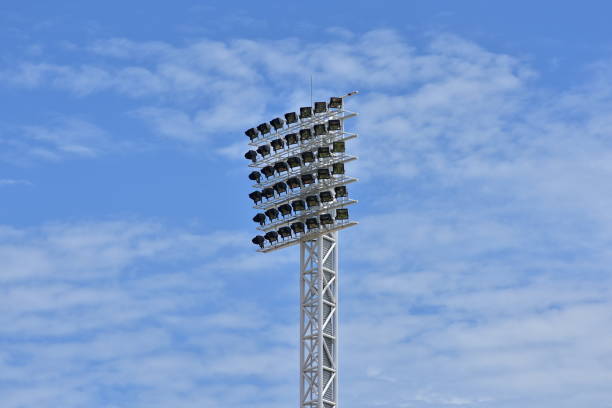 istock Lighting panel in the stadium and sky,Sport light 1167883293