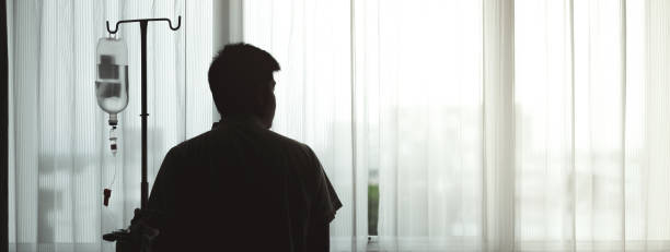 istock Worried man in hospital with copy space. 1167885806